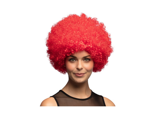 Peruka Afro Groove czerwona