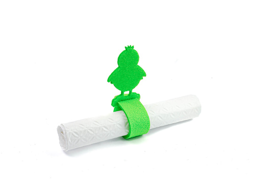 Serwetniki ze wzorem świątecznym - Kurczaczek Wielkanocny - 21 cm - 4 szt.