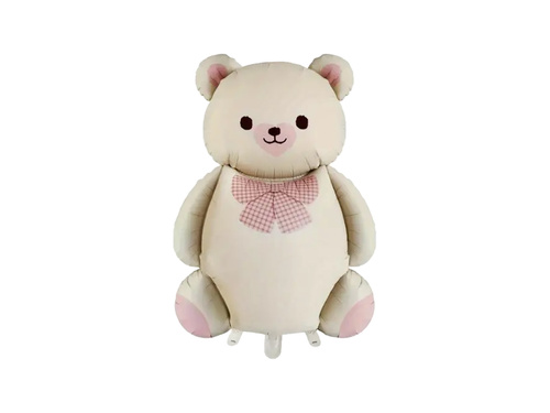 Balon foliowy Miś beżowy - 65 x 90 cm - 1 szt.