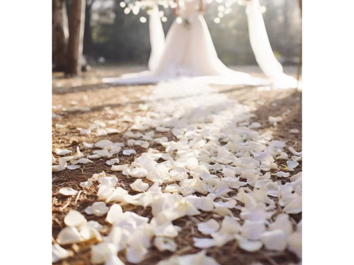 Płatki róż - białe - 500 szt.