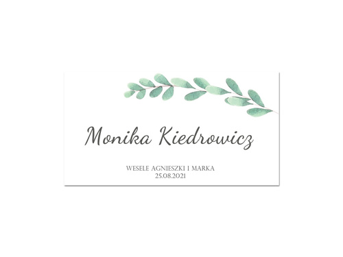 Winietki personalizowane z klamerkami na kieliszki - 30 szt.