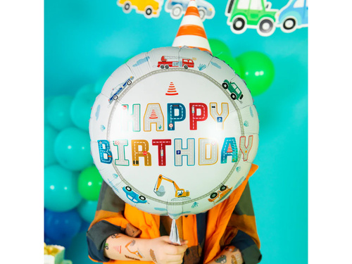 Balon foliowy Auta - 45 cm - 1 szt.