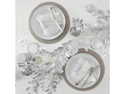 Girlanda Srebrne listki - 175 cm - 1 szt.