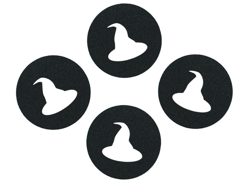 Podstawka pod kubek - Kapelusz czarownicy - 10 cm - 4 szt.