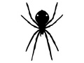Papierowy pająk na Halloween 13-15 cm - 1 szt.