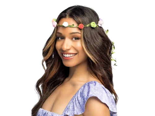 Opaska na głowę z kwiatkami - 1 szt.