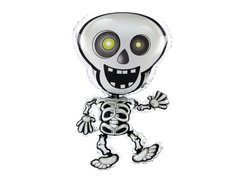 Balon foliowy Szkielet na Halloween - 47 x 81 cm - 1 szt.