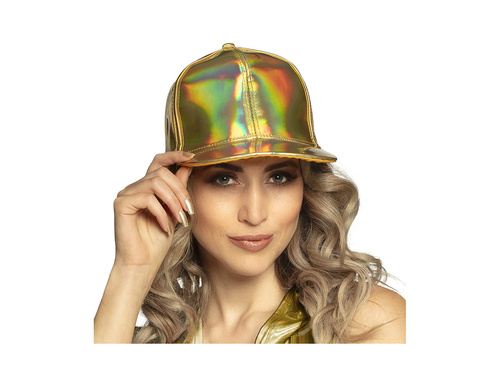 Czapka holograficzna złota