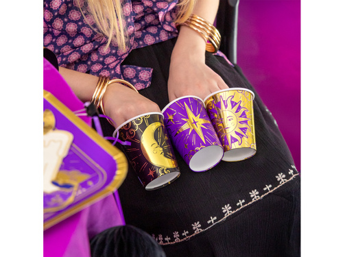 Kubeczki papierowe Karty - 220 ml - 6 szt.