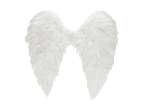 Skrzydła anioła białe - 60 x 60 cm - 1 szt.