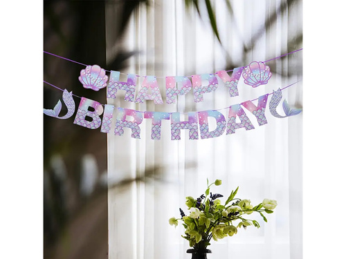 Baner Happy Birthday Syrenka - 500 cm - 1 szt.