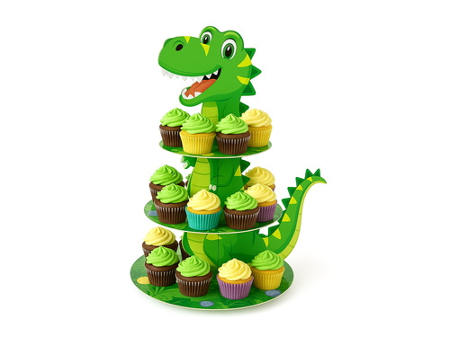 Stojak patera na babeczki Dinozaur - 1 szt.