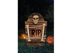 Nagrobek RIP z czaszką - 56 cm - 1 szt.