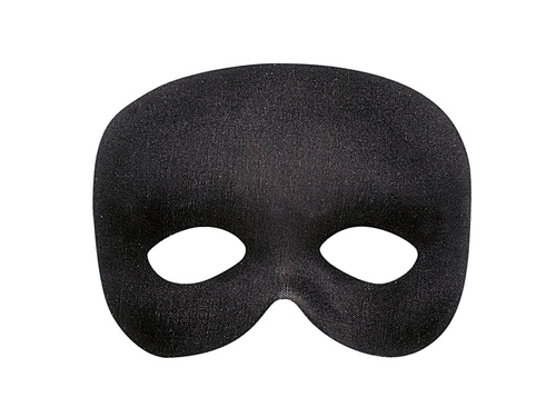 Maska karnawałowa wenecka czarna - 1 szt.