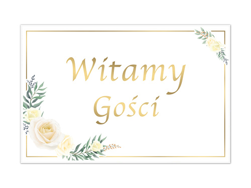 Plakat Weselny - 90x60 cm