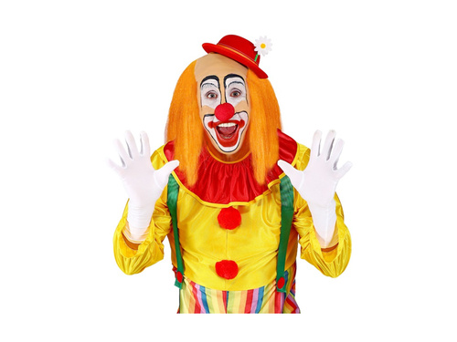 Nakrycie głowy peruka klauna z pomarańczowymi włosami