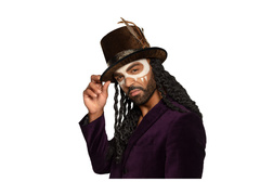 Kapelusz Voodoo Damballah z włosami