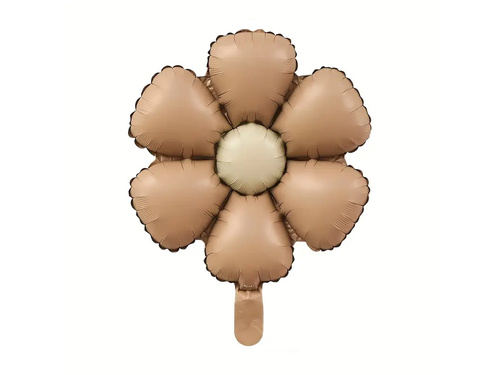 Balony foliowe Kwiaty brązowe - 50 cm - 3 szt.