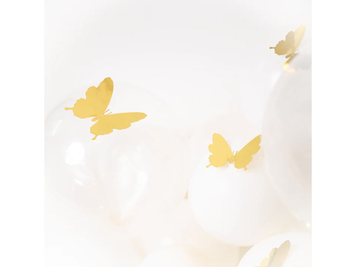 Naklejki motylki złote - 12 szt.