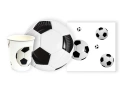 Zestaw kubeczki + talerzyki papierowe Piłka Nożna - 44 szt.