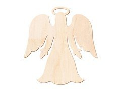 Zawieszka drewniana Aniołek - 9 cm - 1 szt.