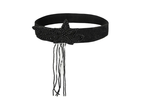 Opaska lata 20 Retro czarna - 1 szt.