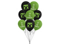 Balony urodzinowe Minecraft - 8 szt.