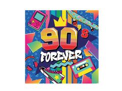 Serwetki papierowe 90's Forever - 33 cm - 12 szt.