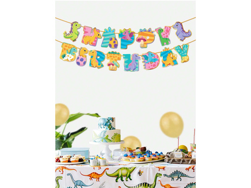 Girlanda Dinozaury Happy Birthday - 500 cm - 1 szt.