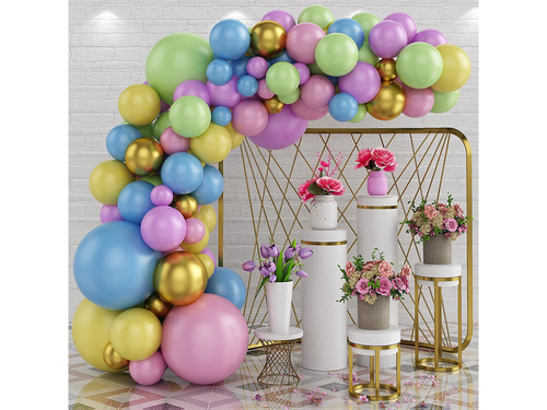 Zestaw balonów do girlandy wielokolorowy - 79 szt.