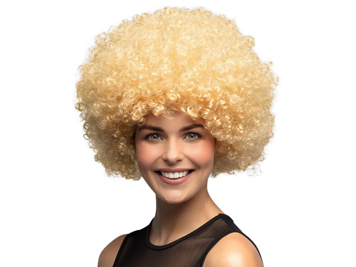 Peruka afro blond - 1 szt.