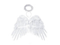 Skrzydła anioła białe z aureolką - 50 x 35 cm - 1 szt.