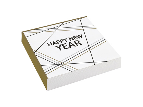 Serwetki Happy New Year - 33 cm - 20 szt.