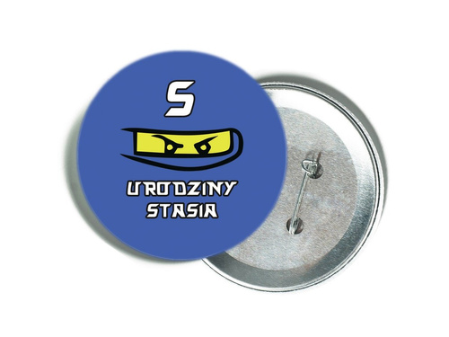 Przypinka personalizowana Ninja - 1 szt.