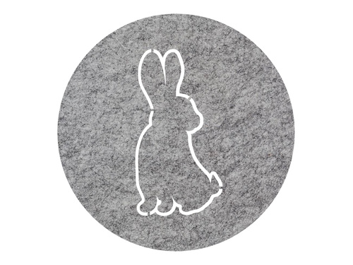 Podstawka pod talerz - Zajączek Wielkanocny - 36 cm - 1 szt.