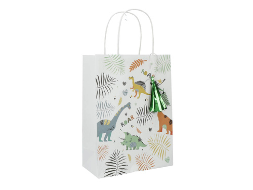 Torebki papierowe Dinozaury - 6 szt.