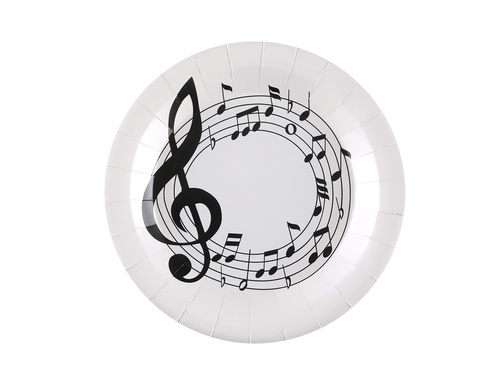 Talerzyki papierowe Pięciolinia - 22,5 cm - 10 szt.