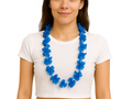 Naszyjnik hawajski niebieski - 100 cm - 1 szt.