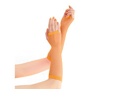 Rękawiczki z pomarańczowej siatki - 24 cm