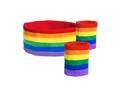 Opaski tęczowe Disco lata 80-te - 3 szt.