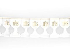 Girlanda na komunię - biała - 17 x 300 cm - 1 szt.