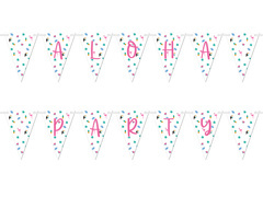Baner flagi Aloha Party - 500 cm - 14 szt.