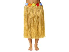 Spódniczka hawajska długa słomkowa - 80 cm - 1 szt.