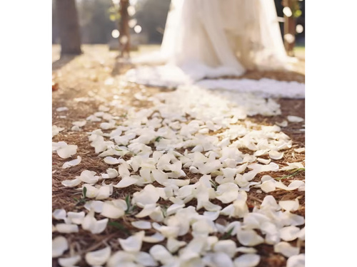 Płatki róż - białe - 500 szt.