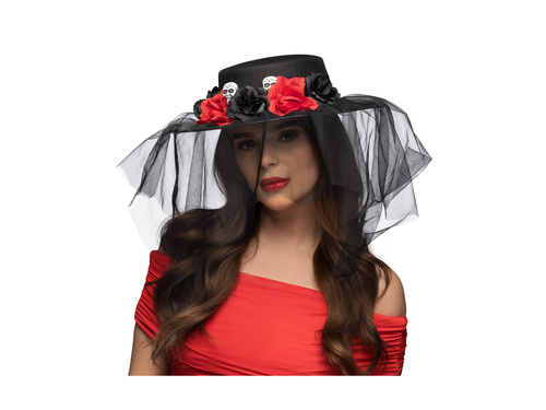 Kapelusz Llorona z welonem