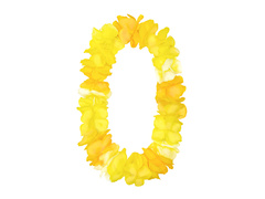 Naszyjnik hawajski Żółty - 1 szt.