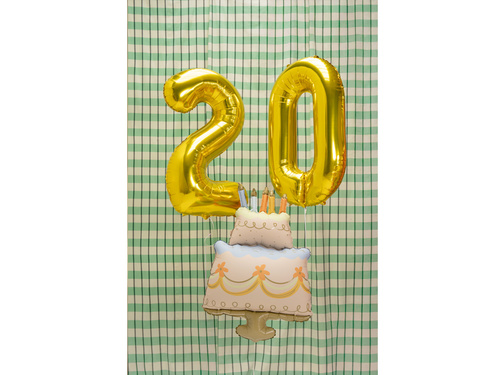 Balon foliowy Tort - 62x104 cm - 1 szt.