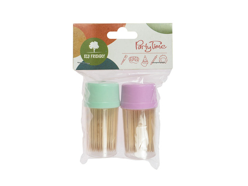 Wykałaczki drewniane w beczułkach - 280 szt.