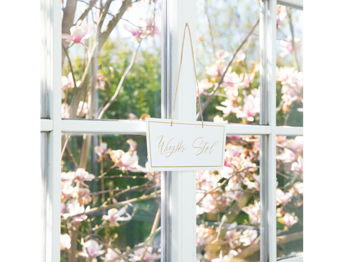 Tabliczki wiszące z napisami - 13 x 30 cm - 3 szt.