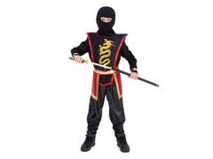 Kostium Wojownik Ninja czarny - 1 szt.